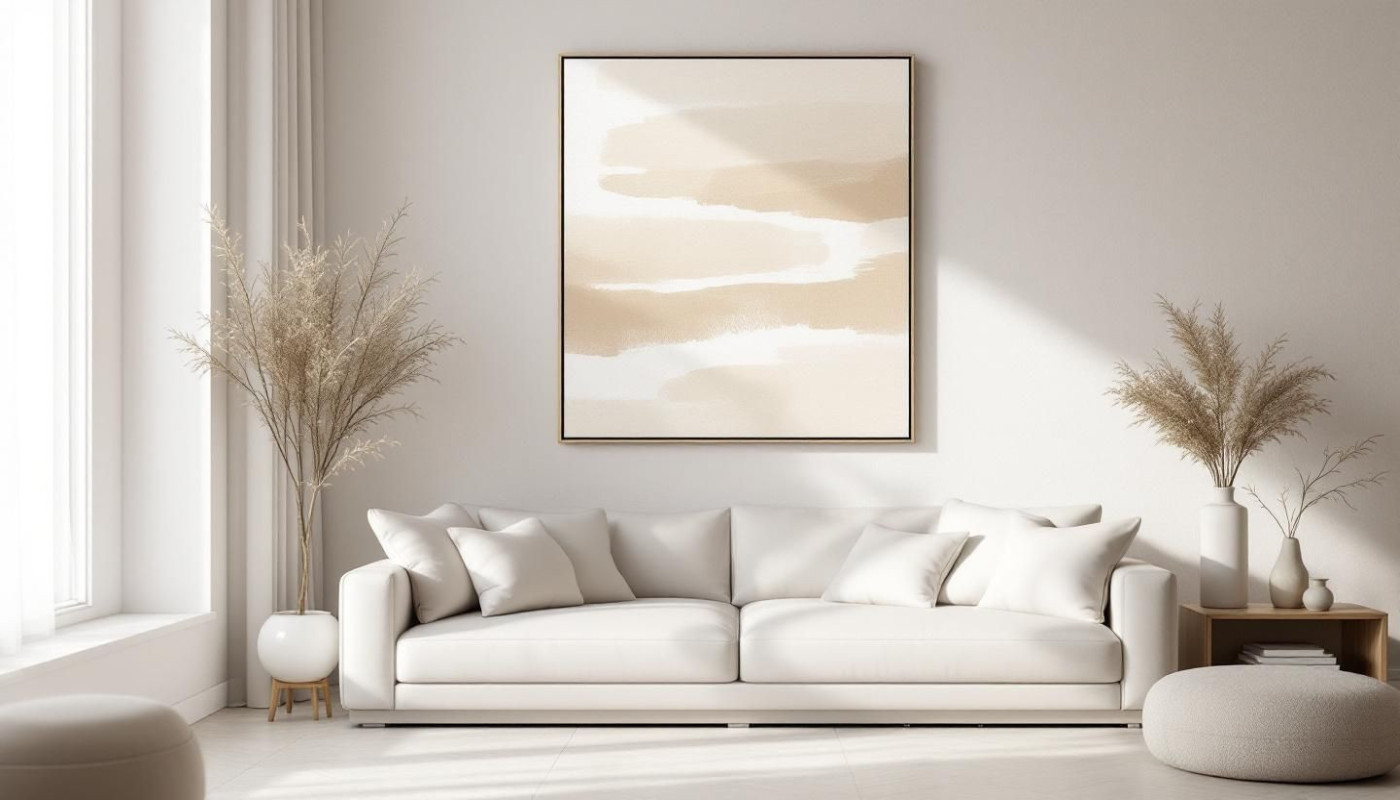 L'art du tableau beige : subtilité et élégance dans la décoration moderne